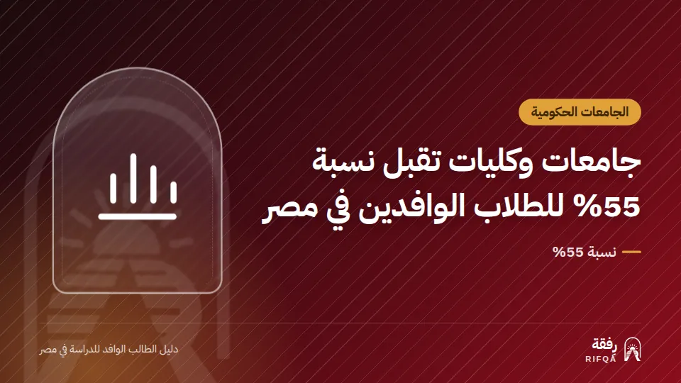 جامعات وكليات تقبل نسبة 55% للطلاب الوافدين في مصر