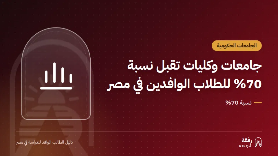 جامعات وكليات تقبل نسبة 70% للطلاب الوافدين في مصر